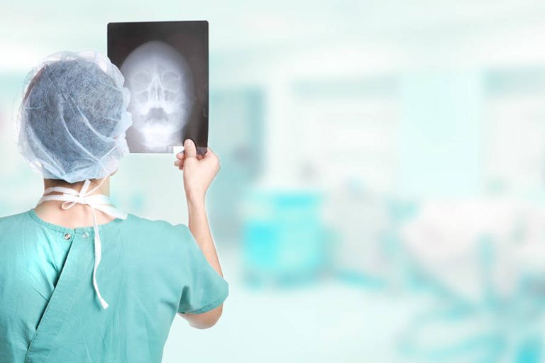 Radiologist Viewing Xray