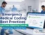 Emergency medical coding best practices with real-time insurance eligibility check in an emergency room, featuring 360 Medical Billing Solutions branding
