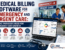 Medical billing software for emergency and urgent care showing billing dashboard, workflow automation, and improved efficiency for healthcare providers