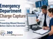 Emergency department charge capture professionals reviewing clinical documentation to prevent missed revenue before claims are submitted