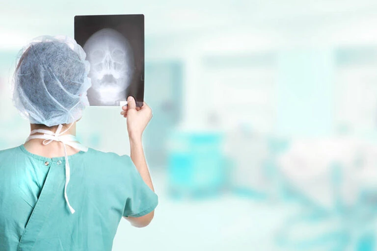 Radiologist Viewing Xray