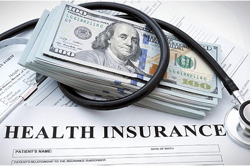 Health Insurance Money Slide - Emergency Room Self-Pay pay revenue