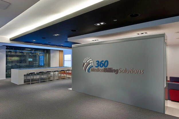 360 Medical Billing Solutions Logo Wall