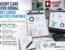 Urgent care payer denial root cause analysis strategies infographic featuring denial analytics dashboards, reimbursement trend reports, workflow planning tools, and 360 Medical Billing Solutions logo.